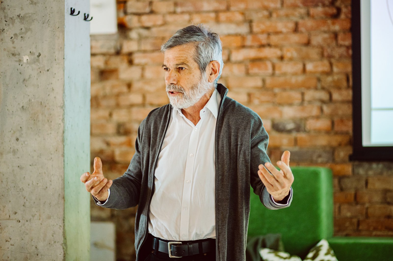 Victor Wekselberg podczas Co.brick MeetUp Team is the king