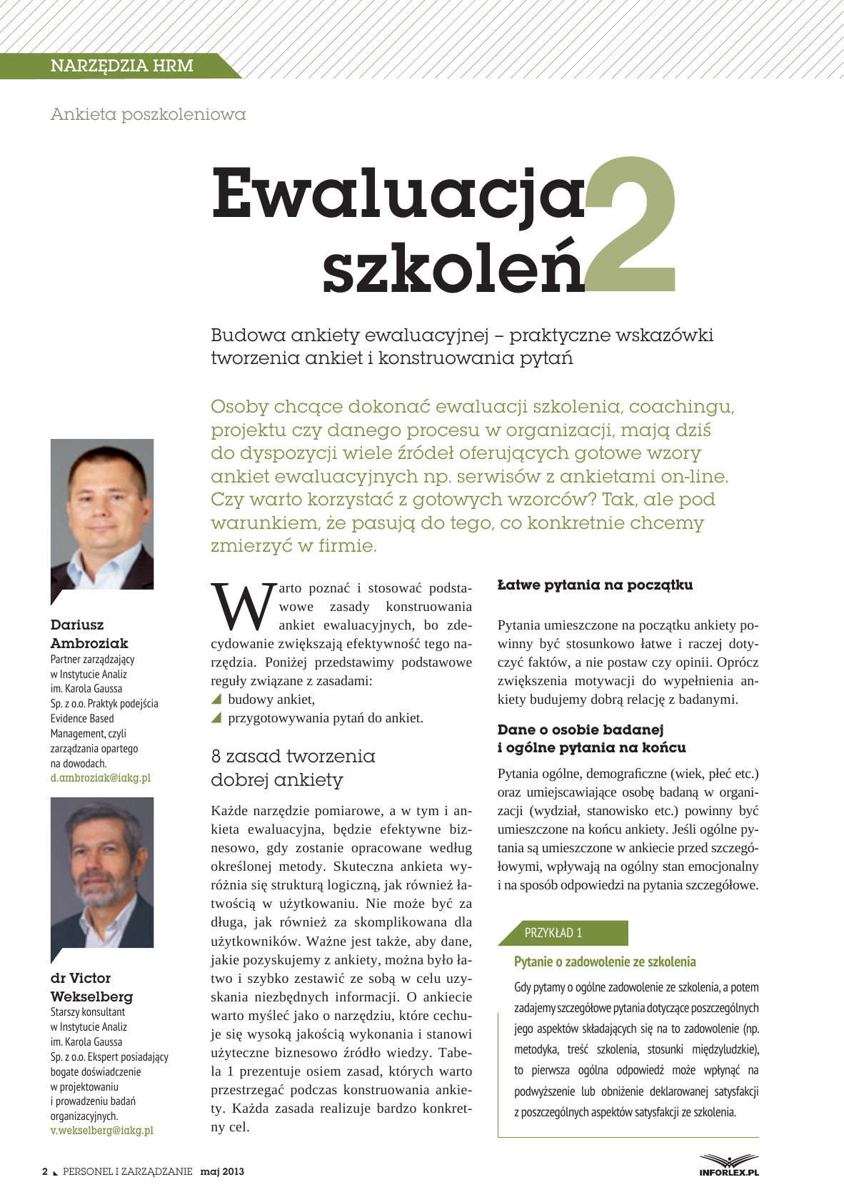 Ewaluacja szkoleń: budowa ankiety ewaluacyjnej – praktyczne wskazówki