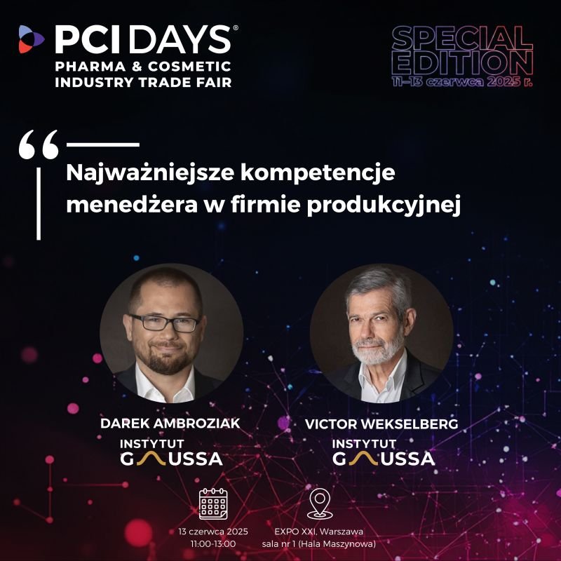 Najważniejsze kompetencje menedżera w firmie produkcyjnej – PCI Days 2025
