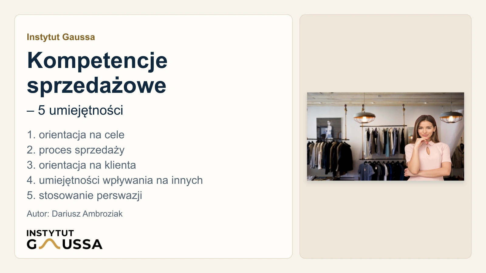 Kompetencje sprzedażowe – 5 umiejętności