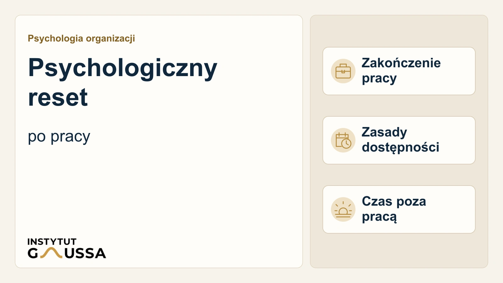 Psychologiczny reset: Dlaczego umiejętność mentalnego „odcięcia się” od pracy jest potrzebna dla Twojej efektywności?