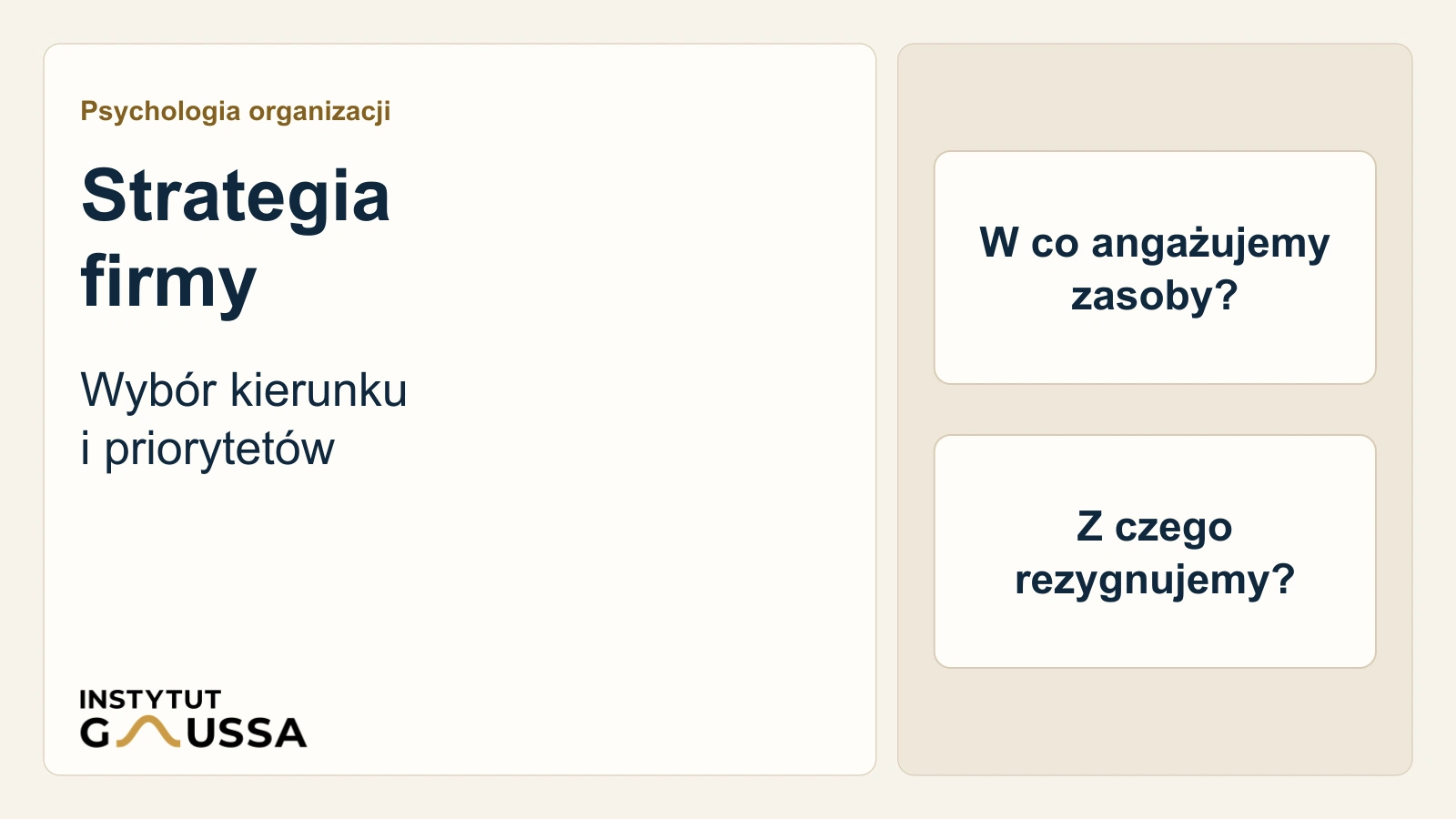 Co to jest strategia firmy?