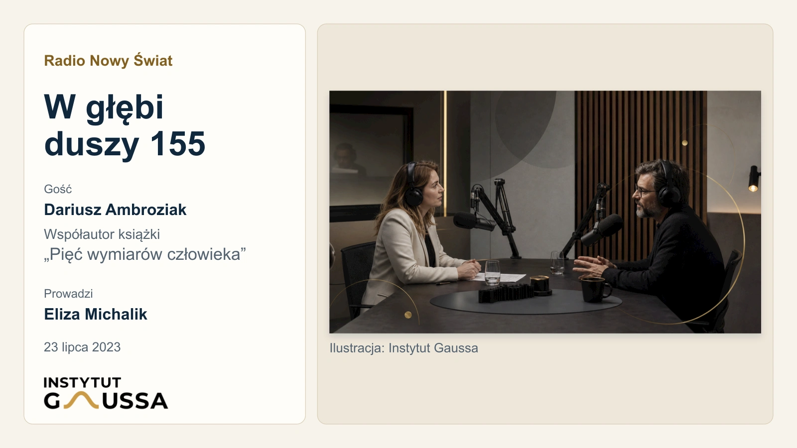 Dariusz Ambroziak w Radiu Nowy Świat – „W głębi duszy 155”
